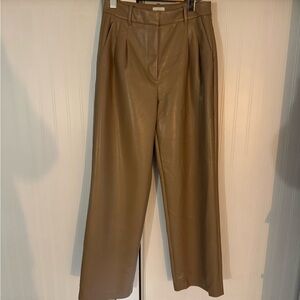 Wilfred Effortless Pants- Beige Leather Pants